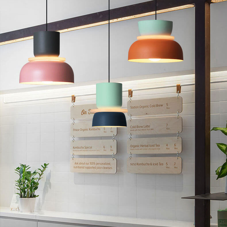 Nordic Colorful Macaron 1 Light LED Pendant Lamp
