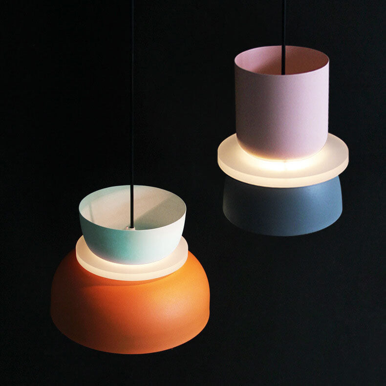 Nordic Colorful Macaron 1 Light LED Pendant Lamp