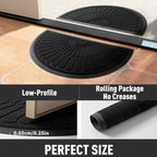 Semi-circular rubber doormat – Durable and non-slip for indoor and outdoor use