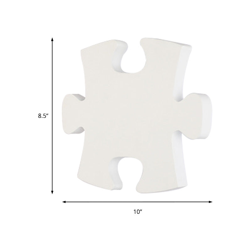 Jigsaw Wall Lamp Modern Acrylic Black/White LED Wall Light in Warm/White Light for Living Room