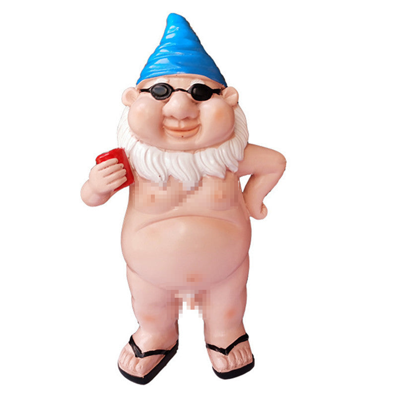 Cheeky Garden Gnome Funny Statue