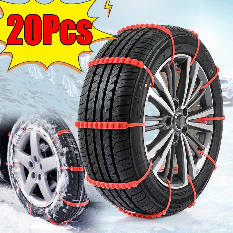 Winter snow chains for cars - Emergency anti-slip car accessories wholesale