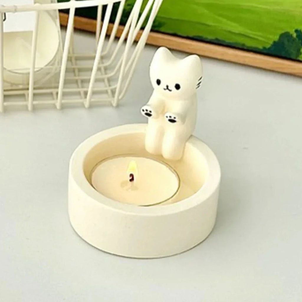 Cute Cat Candle Holders