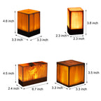 LumiWood – LED table lamp with battery and touch control