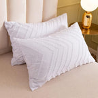 Chevron Plush Quilt Cover | 3pcs Set