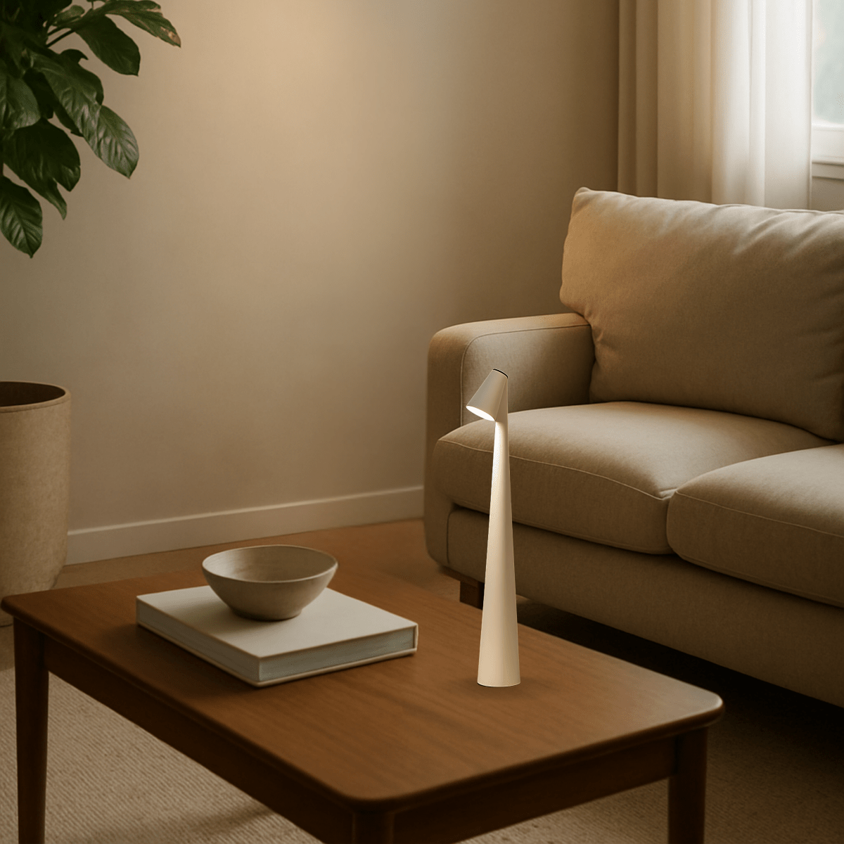 Rechargeable & stylish for indoors & outdoors