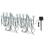 LED Solar String Lights Ground Stake Mushroom Lights