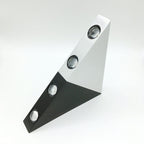 TriLumina Prism LED Wall Light | Creative Pyramid Design | Aluminum & Acrylic | Colored Light Options