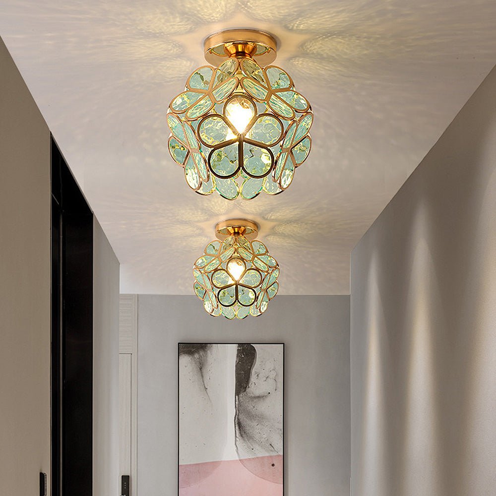 Ceiling lamp in floral design style