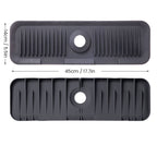 Silicone sink faucet splash guard mat