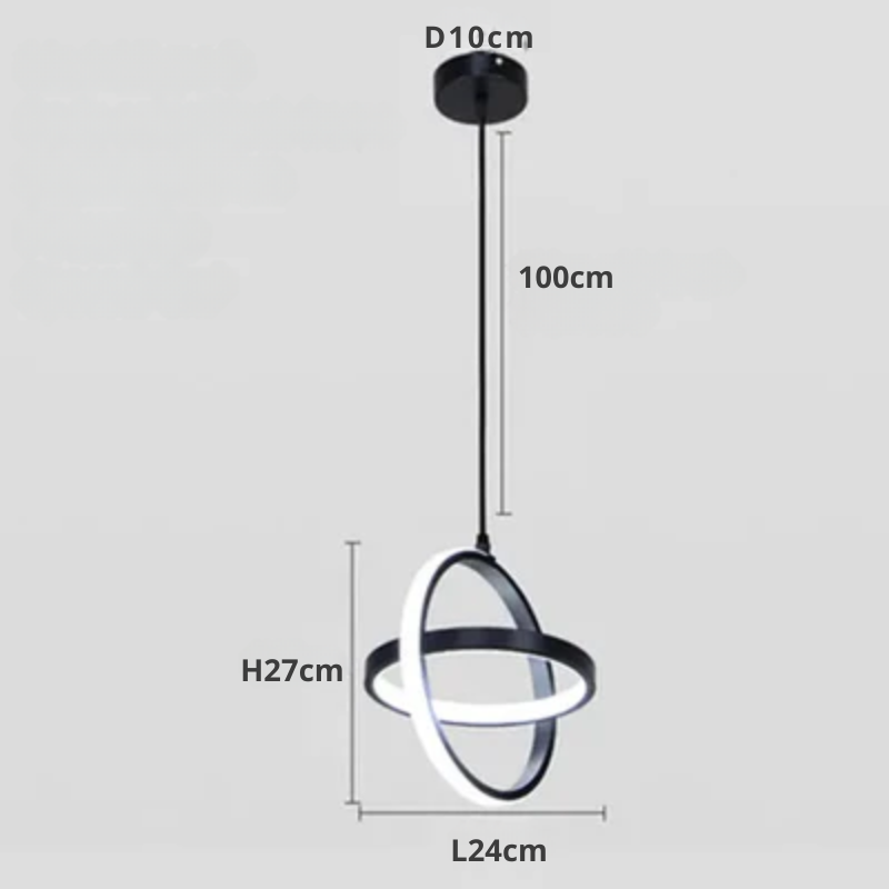 Modern LED Hanging Lamp – Minimalist Pendant Light for Living Room and Dining Room