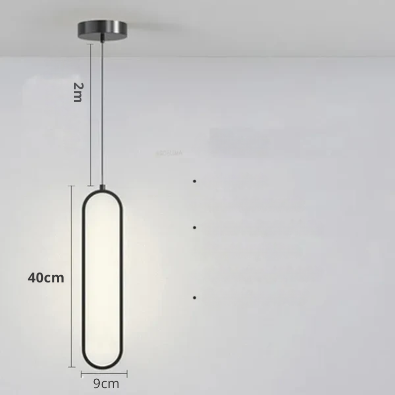 Modern minimalist LED pendant lamp – sleek design lamp for bedroom and living room