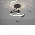 LED ceiling light with starry sky – Modern chandelier design for children's room and living room