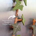 3D Printed Ivy Refrigerator Magnet — Realistic Plant Decoration with Strong Adhesion
