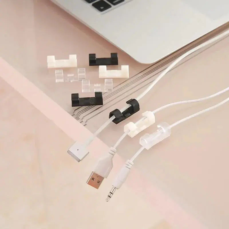 20-piece cable holder for stress-free organization and elegant spatial feel
