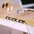 20-piece cable holder for stress-free organization and elegant spatial feel