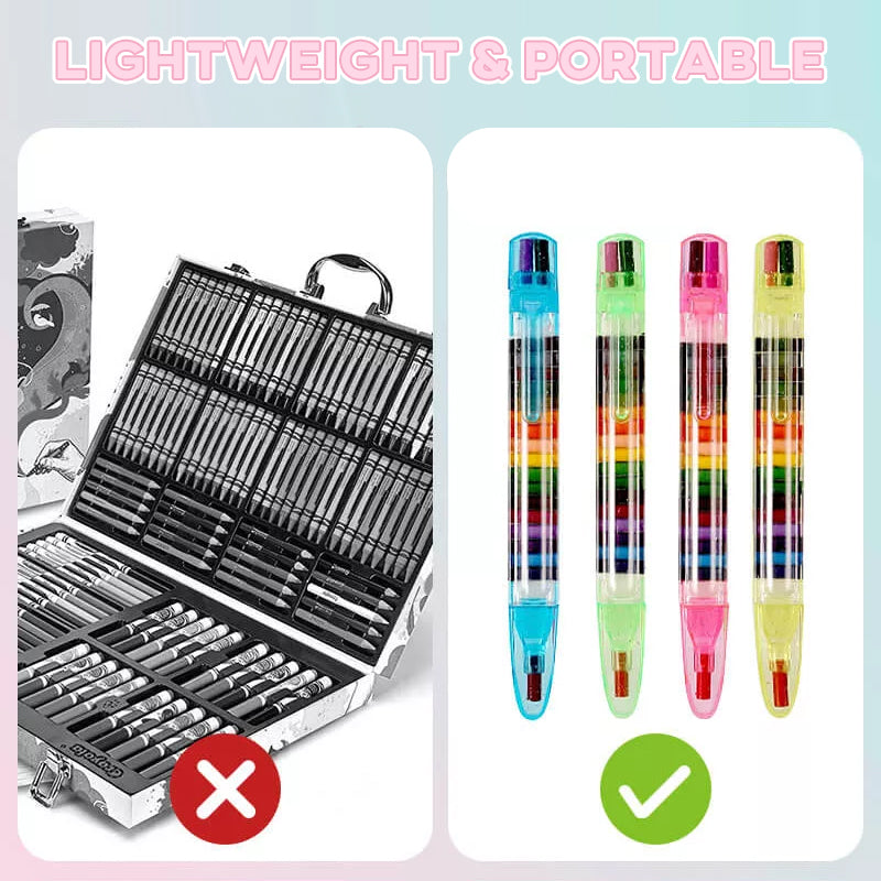 20 in 1 Stackable Dot Colored Pencils