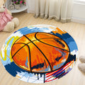 Cartoon Colored Rug Multicolor Synthetic Carpet Stain Resistant Machine Washable Non-Slip Rug for Children's Room