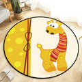 Kawaii Princess Rug Multicolor Fairy Tale Rug Pet Friendly Stain Resistant Non-Slip Back Rug for Children's Room