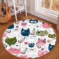 Novelty Fairy Tale Patterned Rug Multicolor Children’s Rug Synthetic Pet Friendly Non-Slip Back Washable Rug for Home