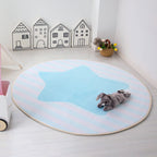 Unique Multicolored Kids Style Carpet Cotton Pattern Carpet Pet-Friendly Carpet for Playroom