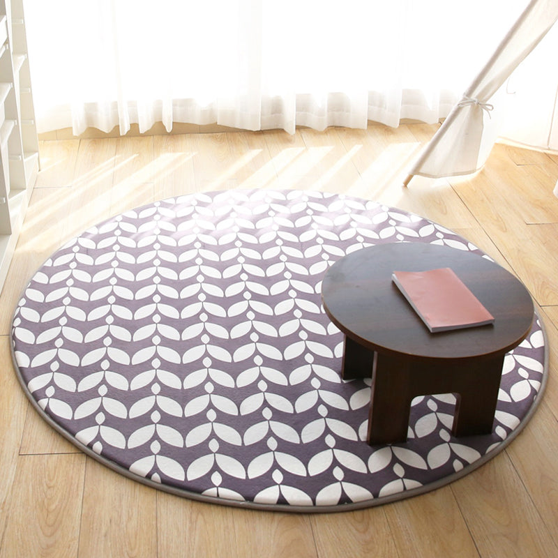 Cartoon Children Room Carpet Multicolored Animal Carpet Cotton Pet-friendly Machine Washable Indoor Carpet