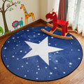Stylish Cartoon Rug Multicolor Fairy Tale World Rug Non-Slip Backing Machine Washable Stain Resistant Rug for Kindergarten