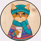 Creative Colorful Cartoon Rug Synthetic Animal Portrait Man Pattern Rug Non-Slip Washable Pet Friendly Rug for Room