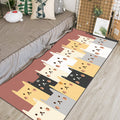 Chic Animal Pattern Indoor Rug Multifunctional Cartoon Carpet Synthetic Non-Slip Pet Friendly Washable Rug for Preschool