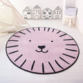 Multi-Color Tiered Rug Cotton Children Style Carpet Easy Care Non-Slip Back Carpet for Playroom