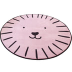 Multi-Color Tiered Rug Cotton Children Style Carpet Easy Care Non-Slip Back Carpet for Playroom