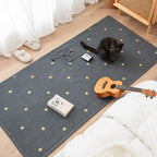 Simplicity Living Room Carpet Multicolored Geometric Print Carpet Cotton Easy Care Carpet