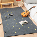 Simplicity Living Room Carpet Multicolored Geometric Print Carpet Cotton Easy Care Carpet