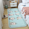 Children's Room Rug Multicolored Animal Sketches Rug Cotton Machine Washable Rug