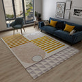 Chic Geometric Colorblock Rug Multicolored Nordic Rug Polypropylene Non-slip Washable Pet-friendly Rug for Room