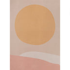 Soft Orange Nordic Carpet Polyester Geometric Rug Non-Slip Backing Pet-Friendly Washable Carpet for Home Decoration