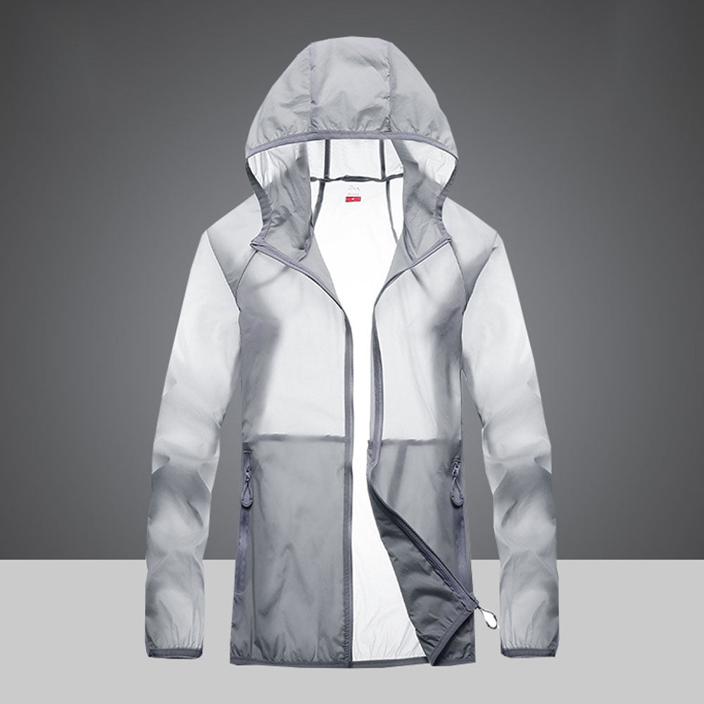 Ultralight UV Protection Clothing with High Collar and Side Pockets