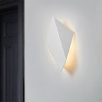 Metallic geometric wall-mounted light postmodern 1 light black/gray/white wall lamp fixture
