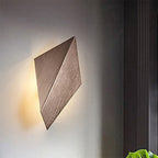 Metallic geometric wall-mounted light postmodern 1 light black/gray/white wall lamp fixture