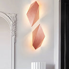 Metallic geometric wall-mounted light postmodern 1 light black/gray/white wall lamp fixture