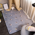 Beautiful Animal Digital Print Rug Multicolored Cartoon Rug Synthetic Non-Slip Back Machine Washable Stain-Resistant Rug for Playroom