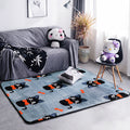 Classic Fairy Tale Pattern Rug Multicolored Modern Rug Polypropylene Non-Slip Backing Washable Pet-Friendly Area Rug for the Living Room