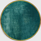 Retro Emerald Green Solid Carpet Polypropylene Luxury Carpet Stain-Resistant Washable Non-Slip Carpet for Home Decoration