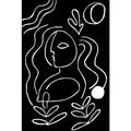 Simple Line Art Rug Multicolor Nordic Style Rug Synthetic Pet Friendly Machine Washable Non-Slip Rug for Living Room