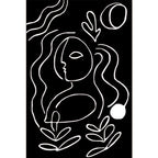 Simple Line Art Rug Multicolor Nordic Style Rug Synthetic Pet Friendly Machine Washable Non-Slip Rug for Living Room