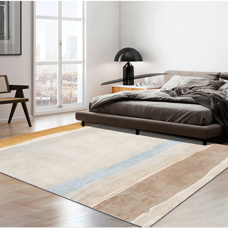 Contemporary Abstract Pattern Carpet Multicolor Polypropylene Carpet Non-Slip Pet Friendly Stain Resistant Carpet for Large Room