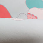 Children's furniture Animal rug Multicolored polypropylene fabric Washable pet-friendly non-slip rug for children's room