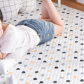 Soft Animal Print Quilted Rug Multi Color Cartoon Rug Cotton Easy Care Rug for Children's Room
