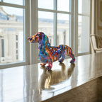 Graffiti Dachshund Sculpture