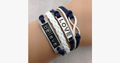 Believe in the Eternal Love Bracelet - Made of Leather - Celebrate True Love!